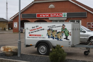  Traileren bruges flittigt til at bringe varer ud.