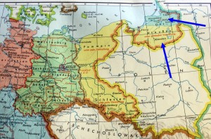Østpreussen blev efter krigen og har siden været delt i en russisk og en polsk del.