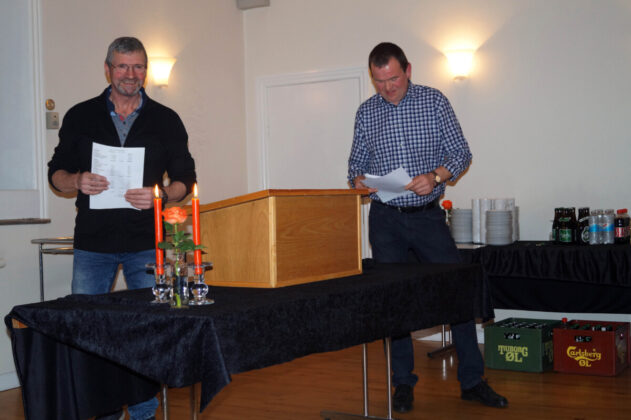 Kasserer Anders Jensen og dirigent Bjarne Jørgensen